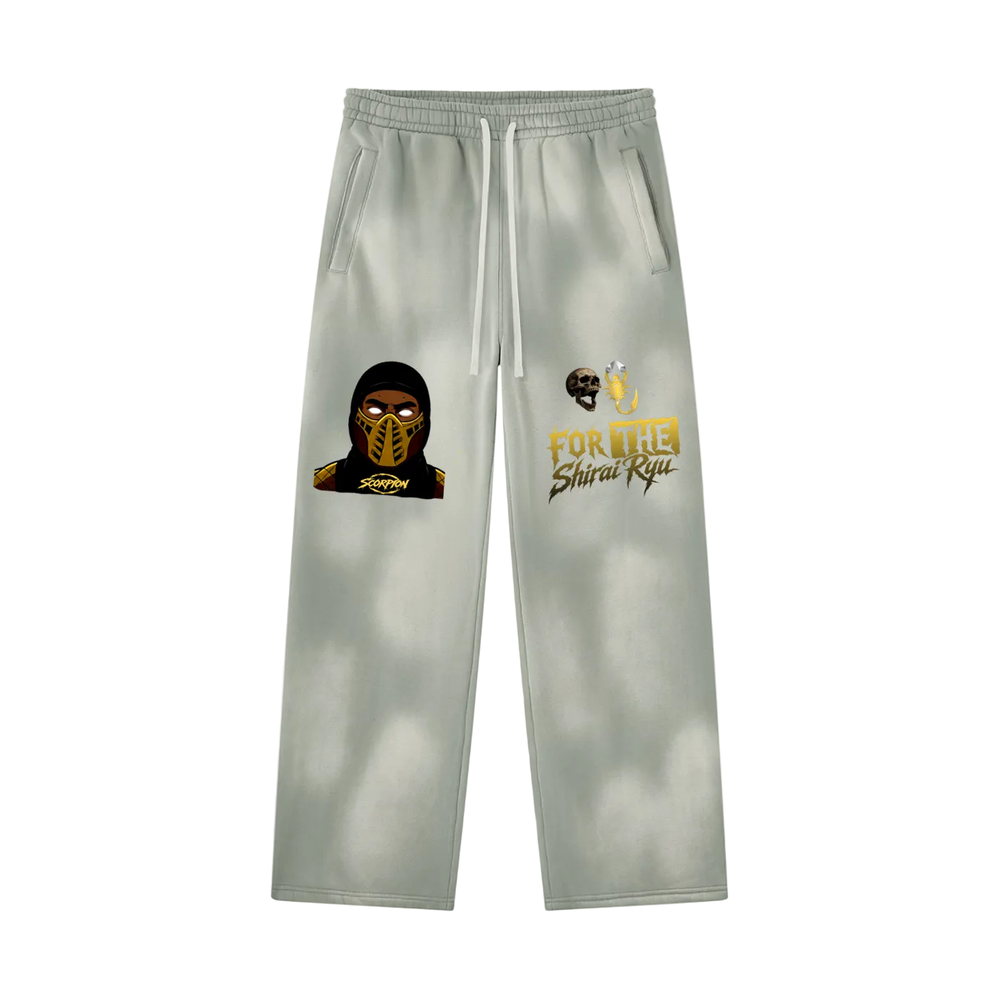 FRGN Ninja For The Clan Of Fire Wide-Leg Sunfade Sweatpants