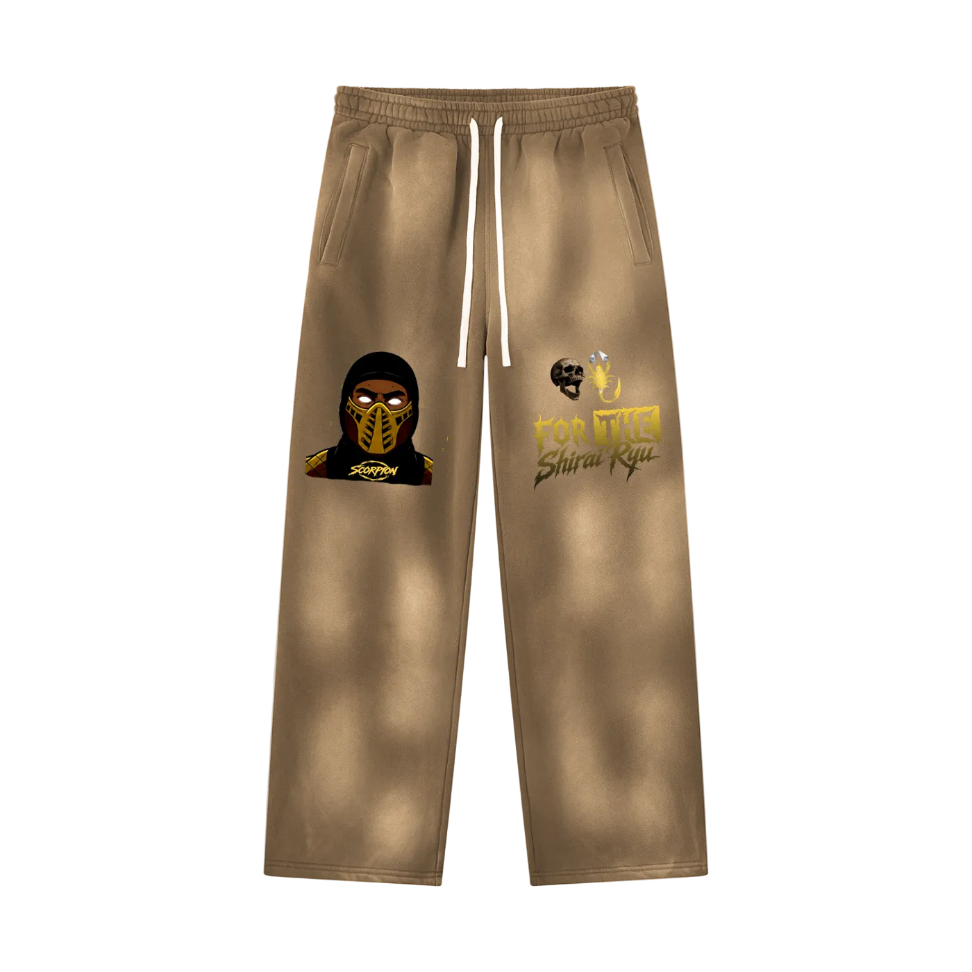 FRGN Ninja For The Clan Of Fire Wide-Leg Sunfade Sweatpants
