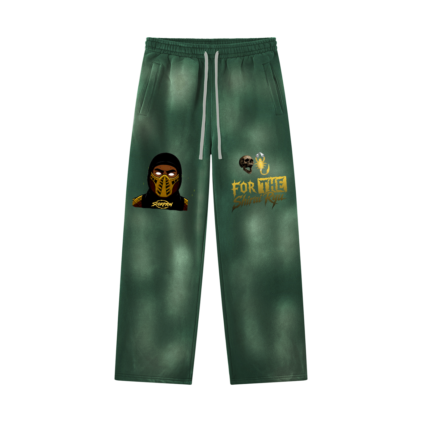 FRGN Ninja For The Clan Of Fire Wide-Leg Sunfade Sweatpants