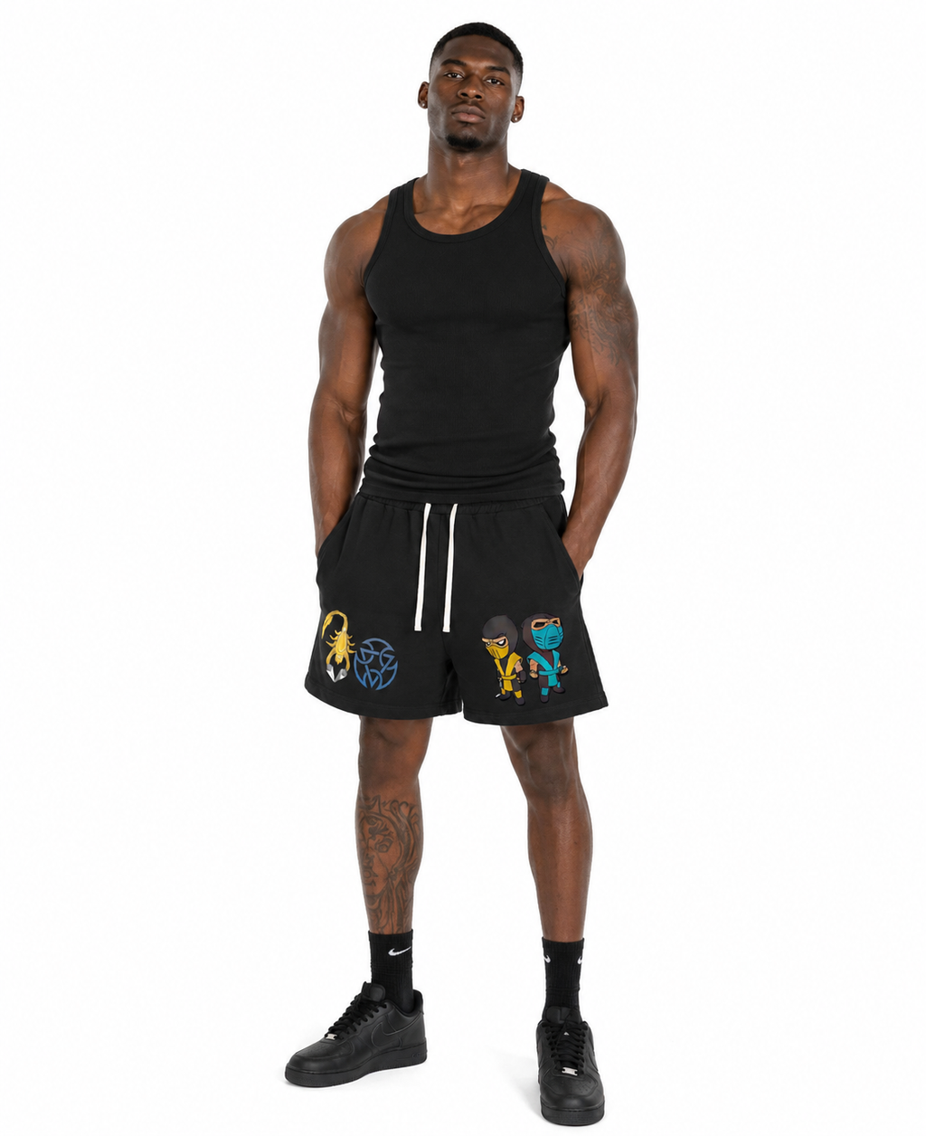 Twin Shadow Raw Edge Shorts