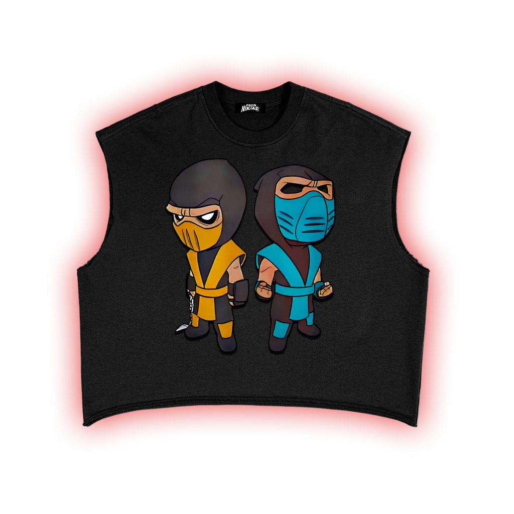 FRGN Ninjas Twin Shadows Cut-Off Tee