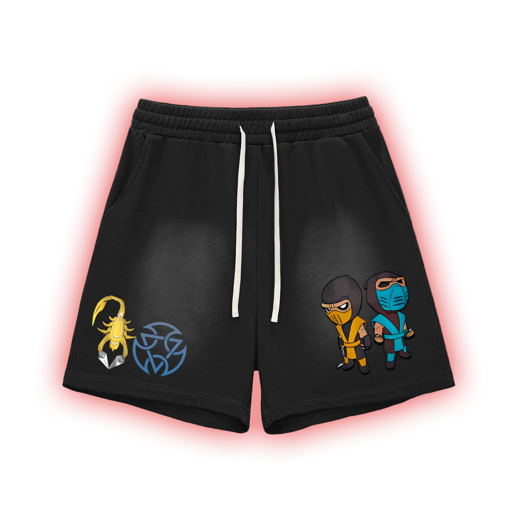 Twin Shadow Raw Edge Shorts