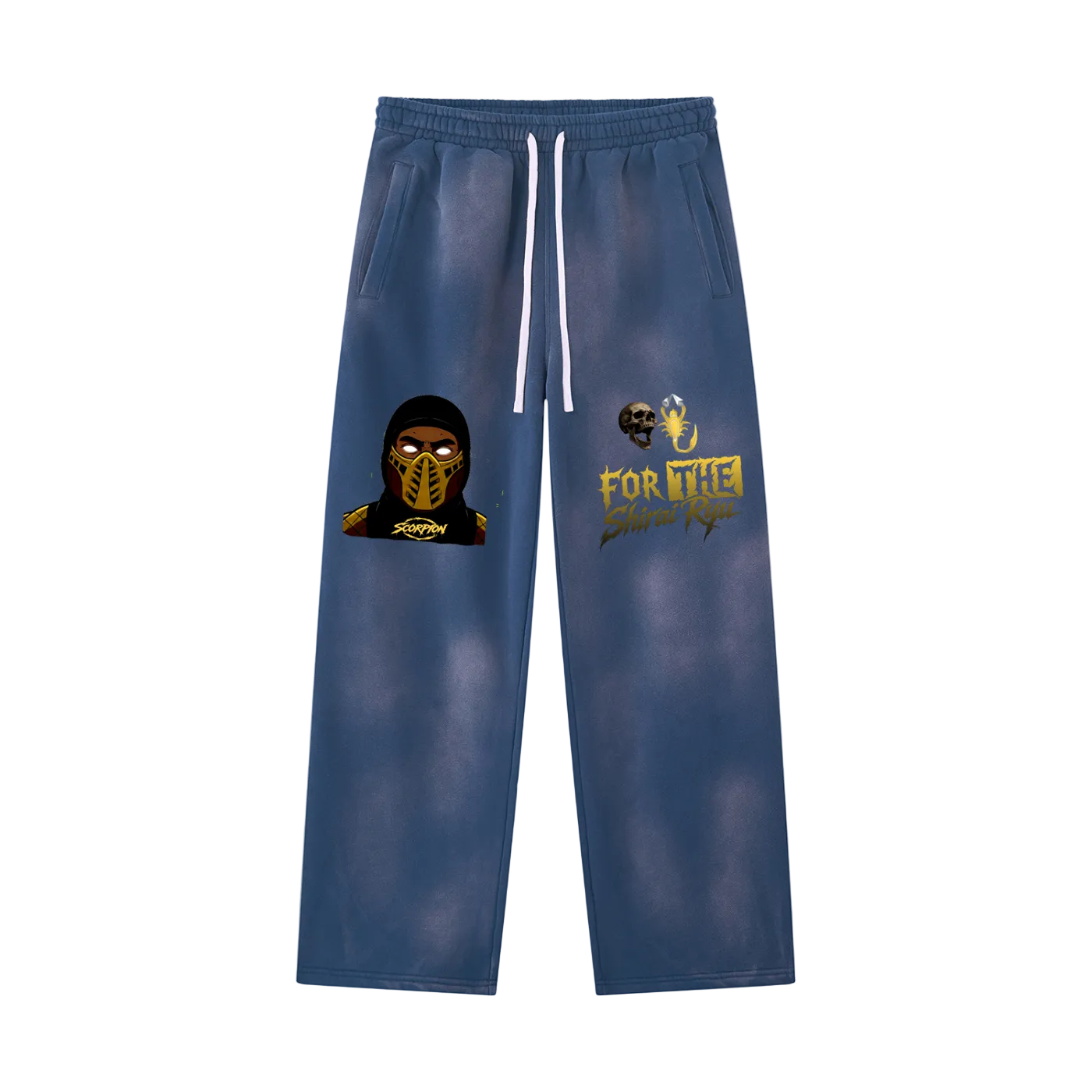 FRGN Ninja For The Clan Of Fire Wide-Leg Sunfade Sweatpants
